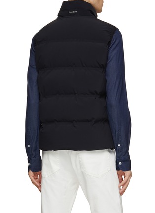 Back View - Click To Enlarge - HERNO - Laminar High Neck Puffer Vest