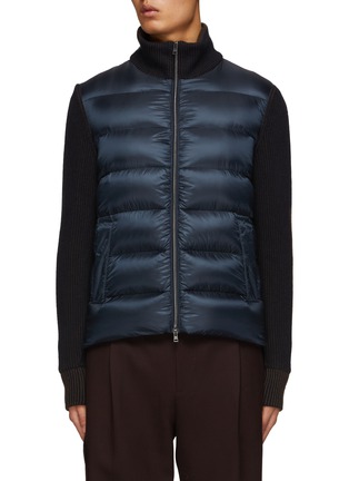 Main View - Click To Enlarge - HERNO - Puffer Knit Bomber