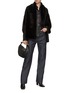 Figure View - Click To Enlarge - SYMÉTRIE - Mink Knit Cape