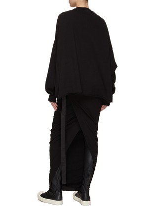 Back View - Click To Enlarge - RICK OWENS DRKSHDW - Printed Tab Detail Sweatshirt