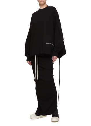 Figure View - Click To Enlarge - RICK OWENS DRKSHDW - Printed Tab Detail Sweatshirt