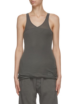 Main View - Click To Enlarge - RICK OWENS DRKSHDW - Ziggy Cotton Tank Top