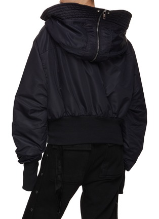 Back View - Click To Enlarge - RICK OWENS DRKSHDW - Alice Hooded Bomber Jacket