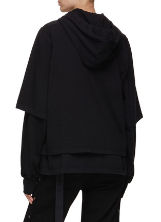 Back View - Click To Enlarge - RICK OWENS DRKSHDW - Hustler Hooded Jacket