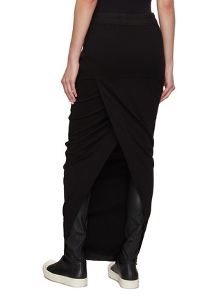 Back View - Click To Enlarge - RICK OWENS DRKSHDW - Drawstring Waist Pillar Skirt
