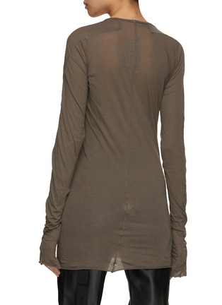 Back View - Click To Enlarge - RICK OWENS DRKSHDW - Scarification Long Sleeve T-Shirt