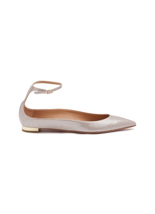Main View - Click To Enlarge - AQUAZZURA - Love Affair Skimmer Patent Leather Flats