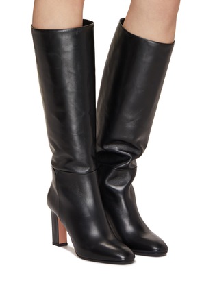 Figure View - Click To Enlarge - AQUAZZURA - Sellier 85 Tall Leather Boots