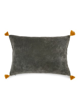 Main View - Click To Enlarge - MALABAR BABY - Bandhini Cushion Cover — Dark Grey