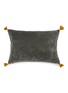 Main View - Click To Enlarge - MALABAR BABY - Bandhini Cushion Cover — Dark Grey