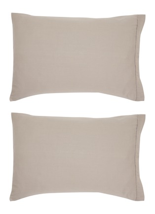 Main View - Click To Enlarge - MALABAR BABY - Nantucket Pillowcase Set of 2 — Taupe