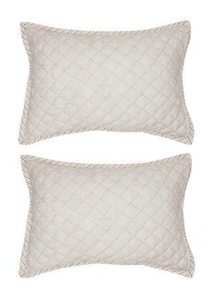 Main View - Click To Enlarge - MALABAR BABY - Tribeca Pillowcase Set of 2 — Light Taupe