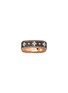 Main View - Click To Enlarge - ROBERTO COIN - Venetian Princess Diamond Black Gold Rose Gold Ring — 14cm