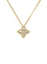 Main View - Click To Enlarge - ROBERTO COIN - Princess Flower Diamond Gold Necklace — 45cm
