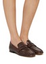 Figure View - Click To Enlarge - EQUIL - London Croc Embossed Leather Penny Loafers
