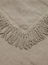 Detail View - Click To Enlarge - ONCE MILANO - Long Fringe Linen Napkin — Taupe