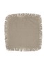 Main View - Click To Enlarge - ONCE MILANO - Long Fringe Linen Napkin — Taupe