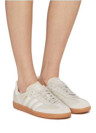 Figure View - Click To Enlarge - ADIDAS - Samba OG Gum Sole Leather Sneakers