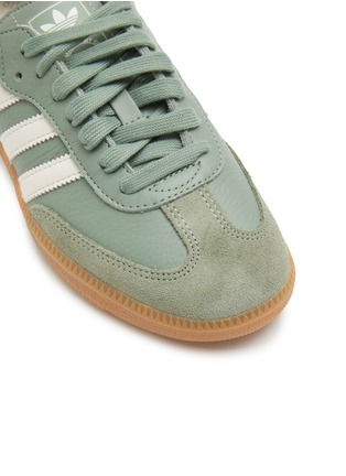 Detail View - Click To Enlarge - ADIDAS - Samba OG Gum Sole Low Top Lace Up Leather Sneakers