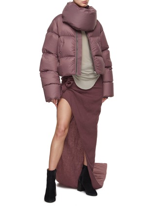 Figure View - Click To Enlarge - RICK OWENS  - Funnel Neck Puffer Jacket