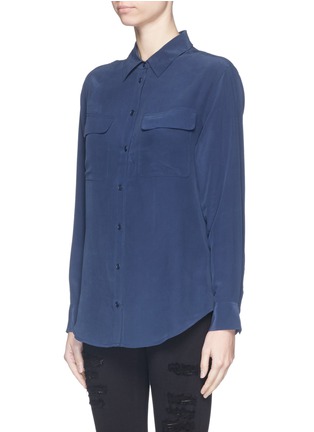 Front View - Click To Enlarge - EQUIPMENT - 'Slim Signature' silk shirt