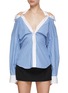 Main View - Click To Enlarge - T BY ALEXANDER WANG - Halterneck Button Down Shirt
