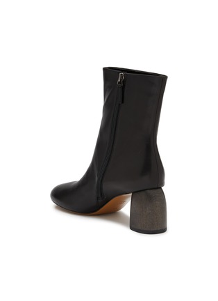  - EQUIL - Budapest Wood Heel Leather Ankle Boots