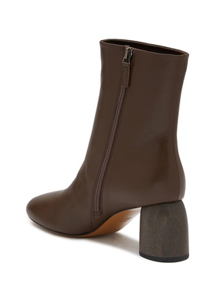  - EQUIL - Budapest Wood Heel Leather Ankle Boots
