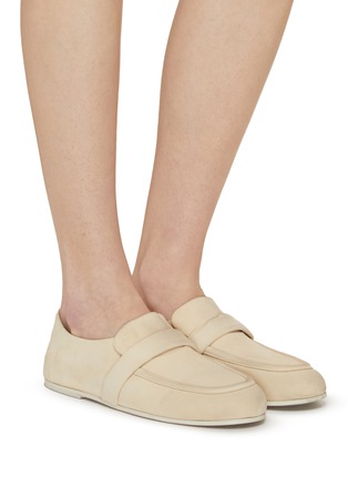 Figure View - Click To Enlarge - MARSÈLL - Steccoblocco Leather Loafers