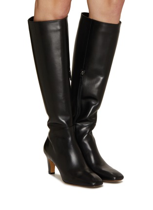 Figure View - Click To Enlarge - EQUIL - Boston 70 Knee High Heeled Leather Boots