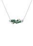 Main View - Click To Enlarge - MAISONALT - Forest Alt Woody 18K Gold Diamond Tsavorite Double Pendant Necklace