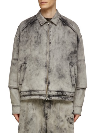 Main View - Click To Enlarge - JUUN.J - Oversized Washed Denim Jacket