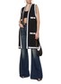 Figure View - Click To Enlarge - BALMAIN - Lace Knit Long Cardigan