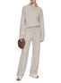 Figure View - Click To Enlarge - LE KASHA - Cable Knit Straight Leg pants