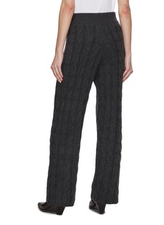 LE KASHA | Cable Knit Straight Leg pants | Women | Lane Crawford