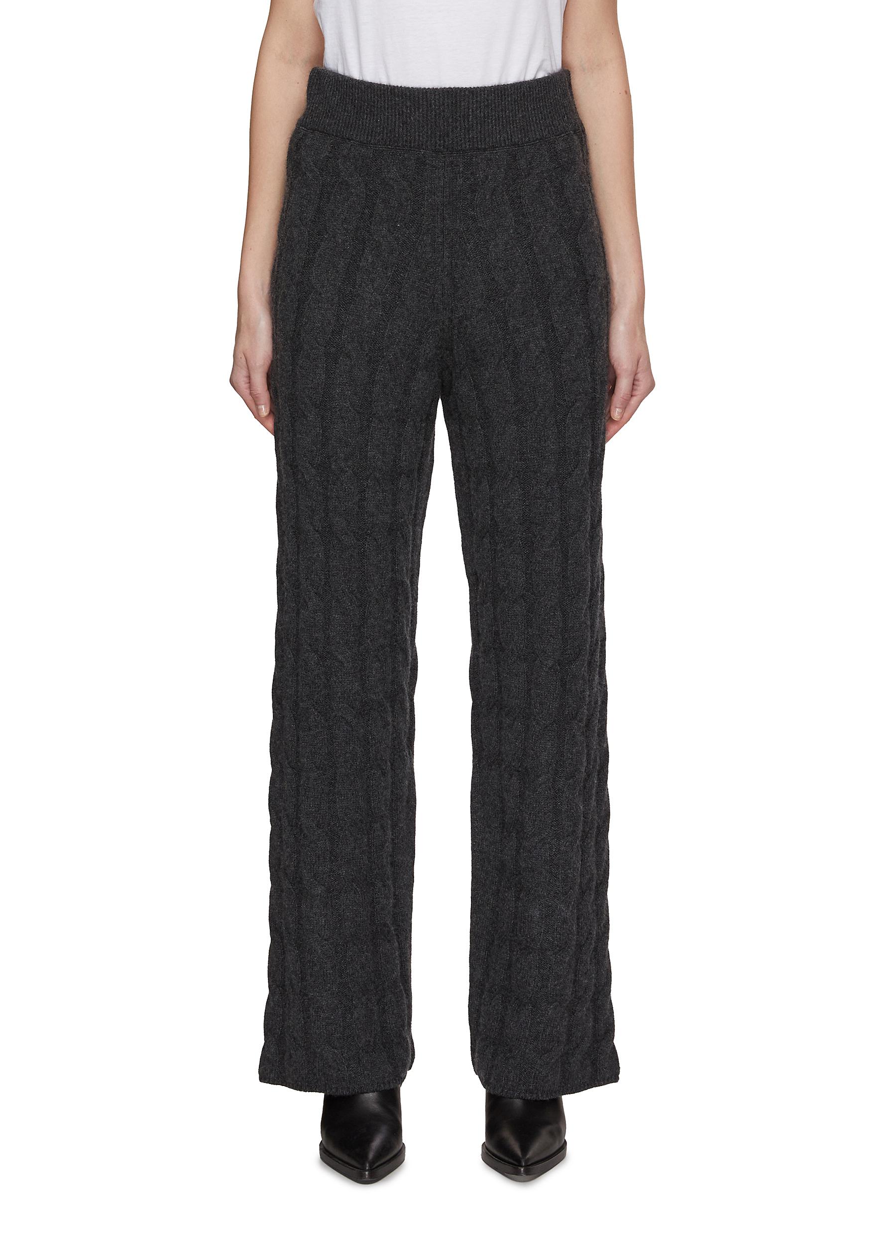 Cable Knit Straight Leg pants