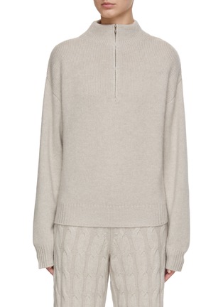 Main View - Click To Enlarge - LE KASHA - Half Zip Collared Jumper