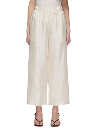 Main View - Click To Enlarge - LE KASHA - Wide Leg Cropped Silk Pants
