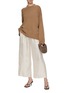Figure View - Click To Enlarge - LE KASHA - Wide Leg Cropped Silk Pants