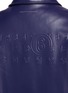  - MM6 MAISON MARGIELA - Logo Embroidered Vegan Leather Sportsjacket