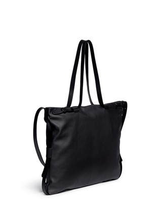 Figure View - Click To Enlarge - LANVIN - Convertible leather shopper tote