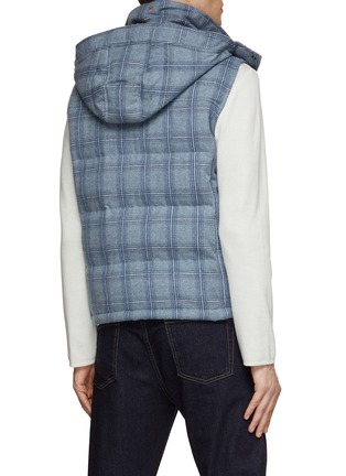 Back View - Click To Enlarge - ISAIA - Removable Hood Puffer Vest