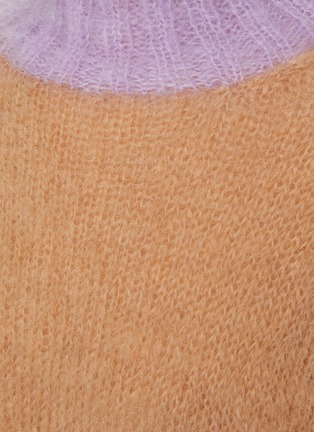  - ROSE CARMINE - Tricolour Mohair Sweater