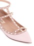 Detail View - Click To Enlarge - VALENTINO GARAVANI - 'Rockstud' caged leather flats