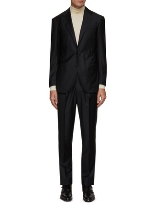 Main View - Click To Enlarge - RING JACKET - Notch Lapel Glitter Stripes Evening Suit