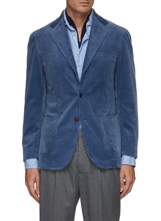 Main View - Click To Enlarge - RING JACKET - Notch Lapel Corduroy Classic Blazer