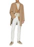 Figure View - Click To Enlarge - RING JACKET - Notch Lapel Contrasting Stripe Blazer