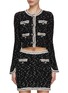Main View - Click To Enlarge - SELF-PORTRAIT - Embellished Floral Button Knit Cardigan