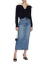 Figure View - Click To Enlarge - SELF-PORTRAIT - Contrast Collar Knit Top