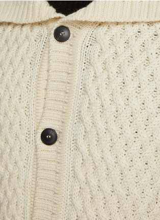  - SUNSPEL - Cable Knit Button Up Cardigan